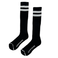 Knee High Boyfriend Socks - Black