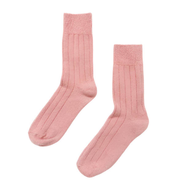 Classic Cashmere Socks - Rose Petal
