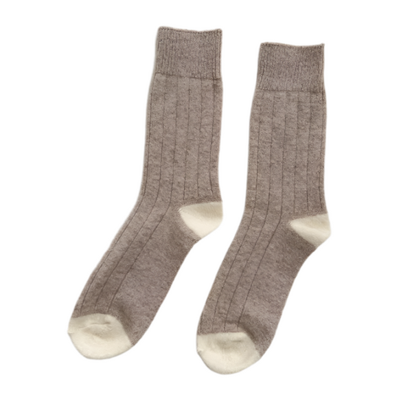 Classic Cashmere Socks - Fawn