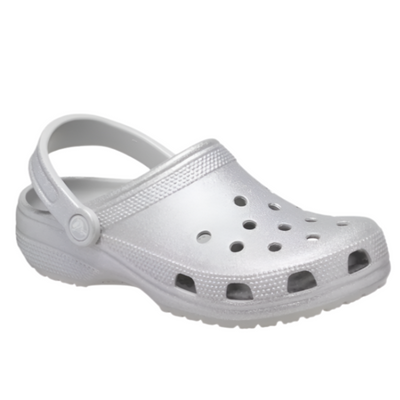 Classic Clogs - Silver Atmosphere Glitter