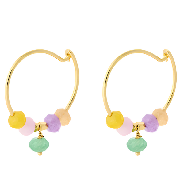 Meadow Hoops - Gold Plated