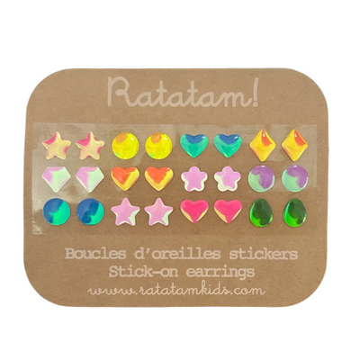 Set of 12 Self-Adhesive Earrings