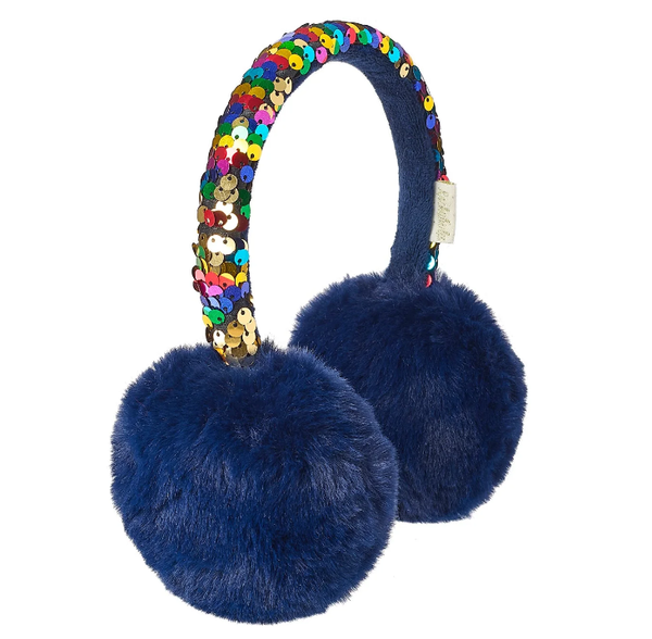 Rainbow Sequin Earmuffs
