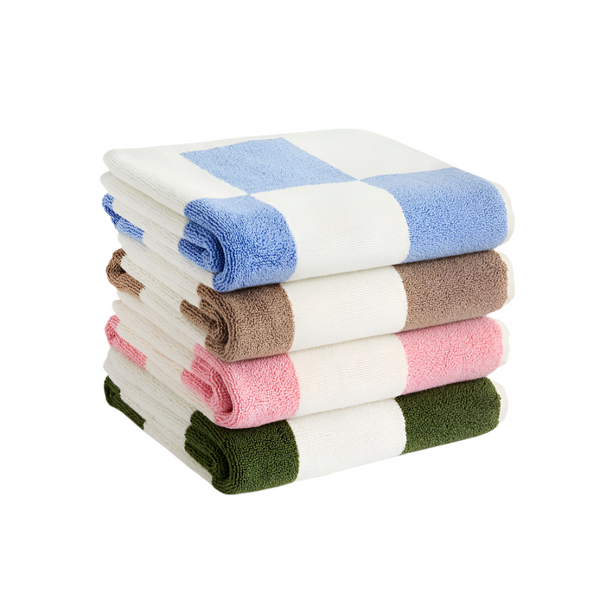 Check Bath Mat - Cappuccino