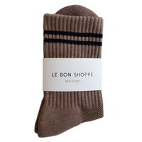 Boyfriend Socks - Cocoa