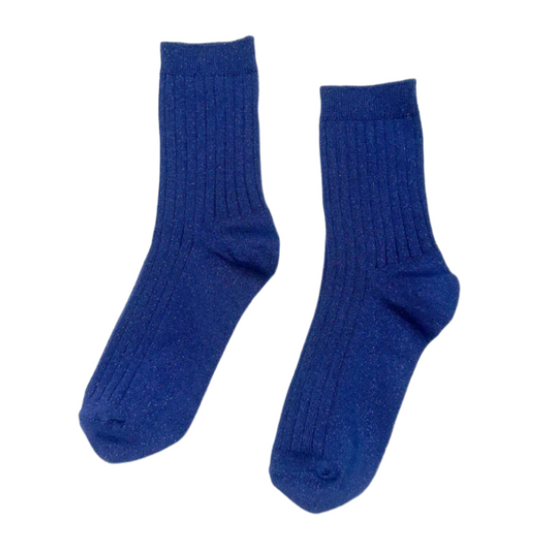 Her Socks - Sapphire Glitter