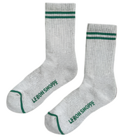 Boyfriend Socks - Light Grey