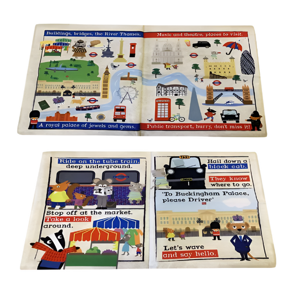 Crinkly Cloth Newspaper - A day out in London