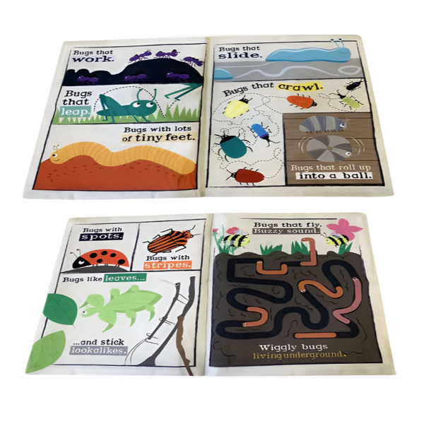 Crinkly Cloth Newspaper - Bugs