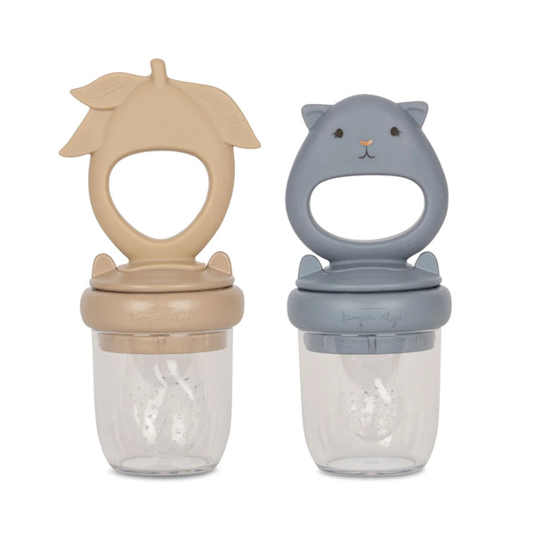 Konges Sløjd - Silicone Fruit Feeding Pacifier - Hamster & Lemon