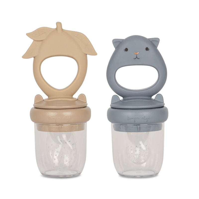 Konges Sløjd - Silicone Fruit Feeding Pacifier - Hamster & Lemon