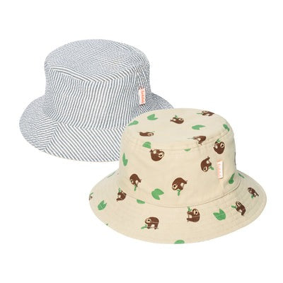 Sleepy Sloth Reversible Bucket Hat - 3-6 Years