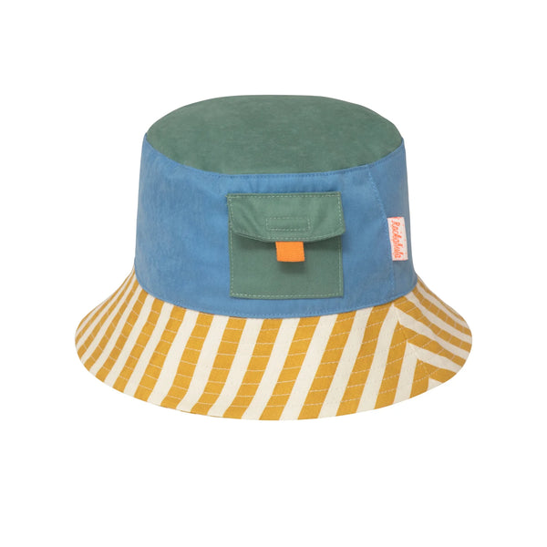 Colour Block Sun Hat - 3-6 Years
