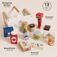 Wooden Groceries Set & Scanner
