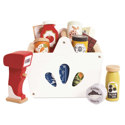 Wooden Groceries Set & Scanner
