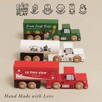 Wooden Toy Truck Set