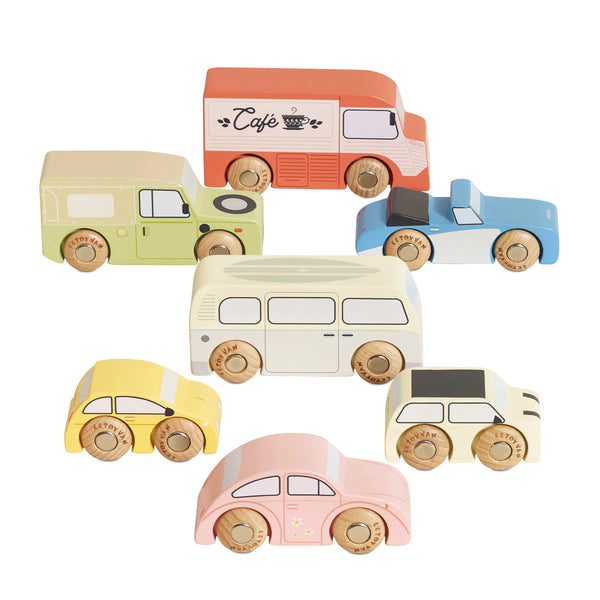 Vintage Toy Cars - 7 Piece Set