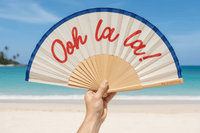 Ooh La La Script fan - 23cm