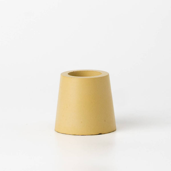 Stump Candle Holder Mustard