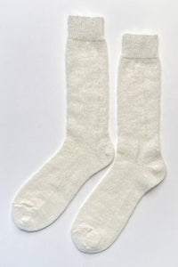 Mohair Veil Socks - Mocha