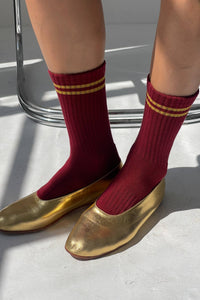 Boyfriend Socks - Cardinal