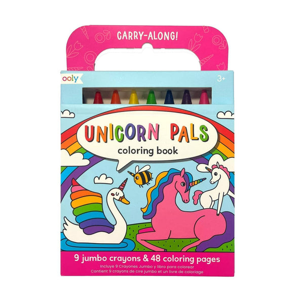 Ooly Carry-Along: Coloring Book Set - Unicorn Pals
