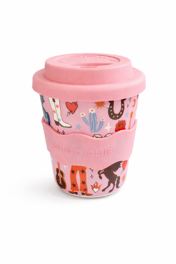 Cowgirl Chino Cup 8oz - Straw Included