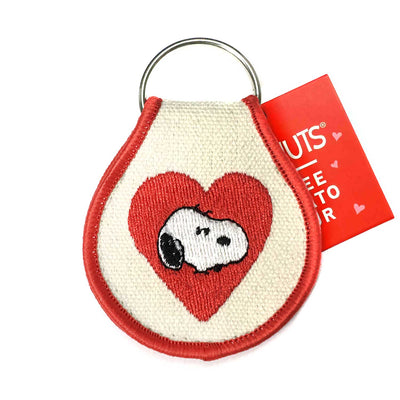Peanuts Valentine Keychain - Snoopy Heart