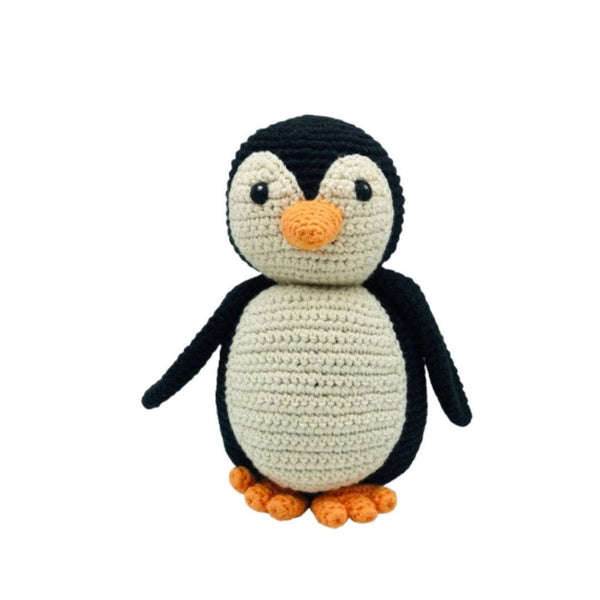 Fair Trade Crochet Arctic Penguin Baby Rattle