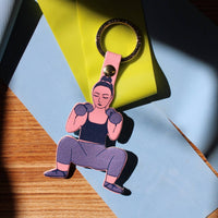 Feeling Strong Key Fob - Nude