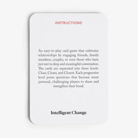 Get Closer Question Card Game - Bonding Conversation Starter