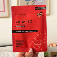 VITAMIN-C Brightening Sheet Mask - 100% Biodegradable