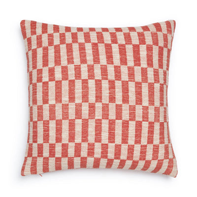 Cotton Woven Cushion Cover: Blok Orange