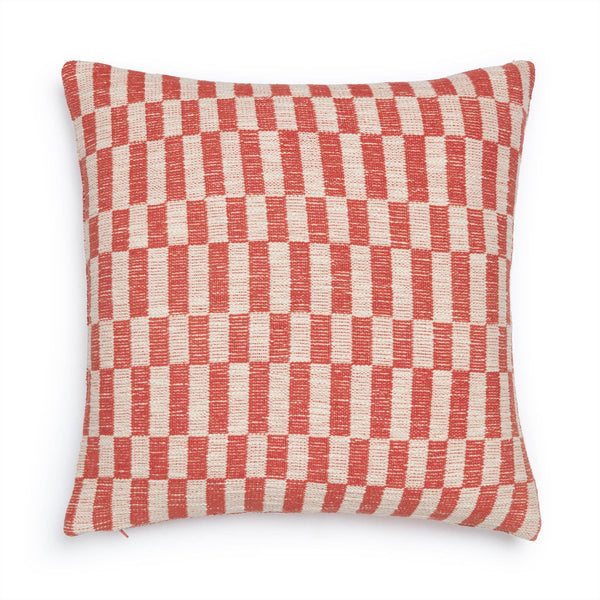 Cotton Woven Cushion Cover: Blok Orange