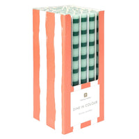 Green Stripe Straight Dinner Candle