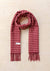 TBCo - Lambswool Oversized Scarf in Berry Houndstooth