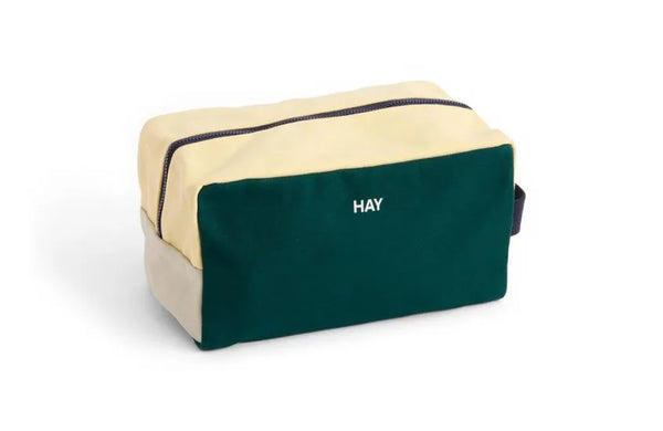 Wash Bag - Medium - Dark Green Multi
