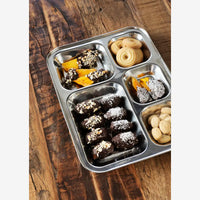 Madam Stoltz - Stainless Steel Food Tray