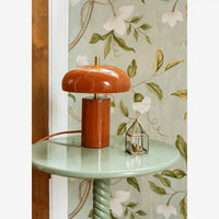 Madam Stoltz - Enamel Table Lamp (Rust)
