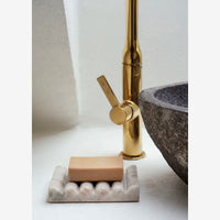 Madam Stoltz - Marble Soap Dish (Beige)