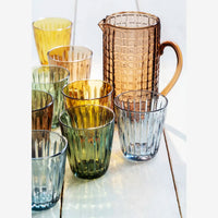 Madam Stoltz - Coloured Glass Jug (Brown)