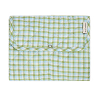 Cotton Travel Baby Changing Mat - Greenhouse Gingham
