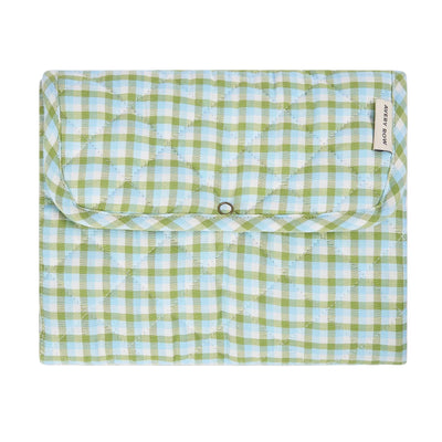 Cotton Travel Baby Changing Mat - Greenhouse Gingham