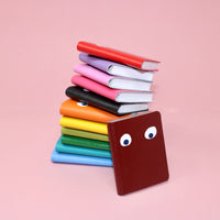 Ark Colour Design - Googly Eye Mini Leather Notebook: Black