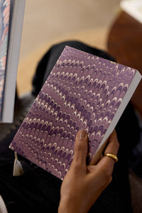 A5 Blank Notebook - Mini Scallops Lavender