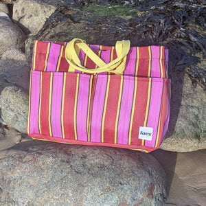 Beach bag - Pink / Red / Yellow