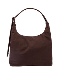 Nylon Shoulder Bag - Coffee