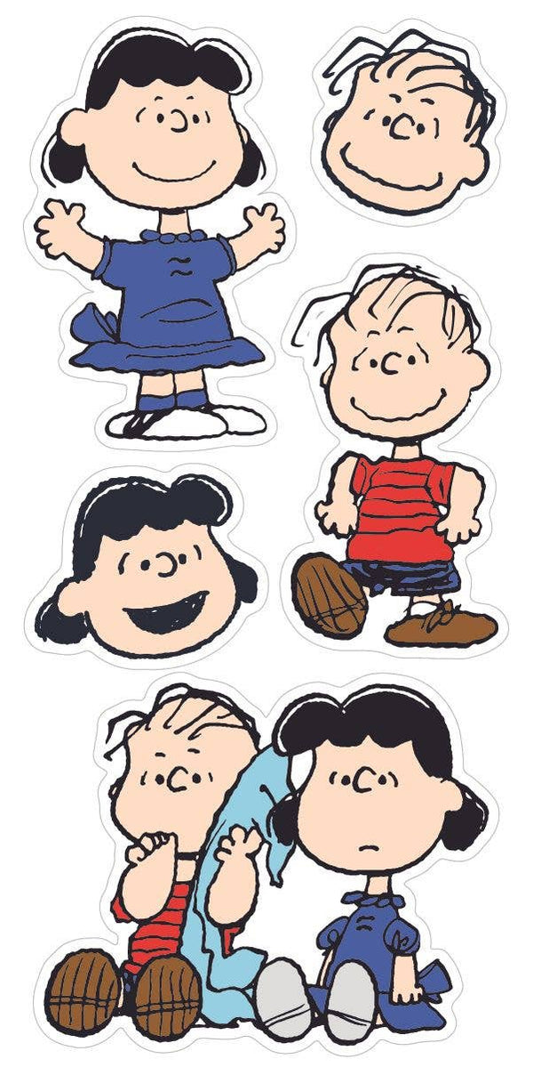 Lucy & Linus Stickers on the Roll - one sheet
