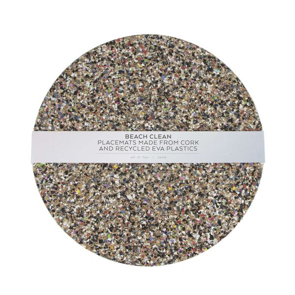 Beach Clean Placemats - Set of 4 - Round