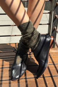 Mohair Veil Socks - Mocha